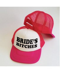 Personalised Custom text 'Bride Bitches' printed on Baseball caps